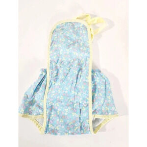Vtg Polar Infantswear Girl Romper Sun Suite Floral 12 Months Made In USA